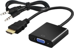 Adapter SAVIO CL-23/B (HDMI M - D-Sub (VGA) F; 0 20m; kolor czarny)