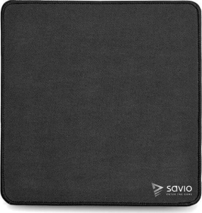 SAVIO GAMING MOUSE PAD 250X250X2MM  STITCHED EDGES BLACK EDITION PRECISION CONTROL S