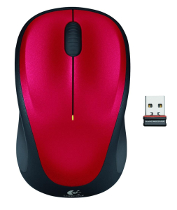 Mysz bezprzewodowa Logitech M235 czerwona 910-002496
