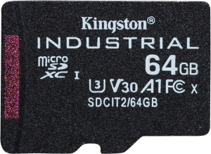 Kingston Industrial microSDHC 64GB Class 10 A1 pSLC + SD Adapter