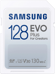 Samsung EVO PLUS SDXC 128GB UHS-I U3 [Zapis 90MB/s Odczyt 100MB/s]