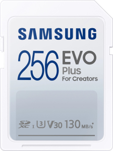 Samsung EVO PLUS SDXC 256GB UHS-I U3 [Zapis 100MB/s Odczyt 130MB/s]