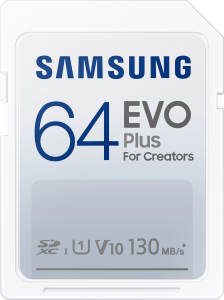 Samsung EVO PLUS SDXC 64GB UHS-I U1 [Zapis 90MB/s Odczyt 100MB/s]