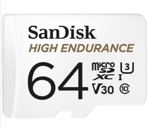 SanDisk High Endurance microSDXC 64GB V30 + Adapter