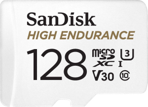 High Endurance microSDXC 128GB V30 z adapterem (rejestratory i monitoring)
