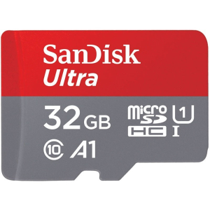SanDisk Ultra microSDHC 32GB 120MB/s A1 UHS-I + Adapter
