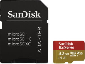 SanDisk microSDHC Extreme 32GB U3 V30 UHS-I A1 100/60 MB/s