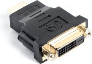 Adapter Lanberg AD-0014-BK (HDMI M - DVI-I F; kolor czarny)