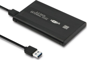QOLTEC OBUDOWA NA DYSK HDD/SSD 2.5  SATA3 | USB3.0 | CZARNY