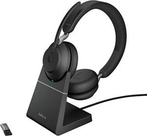Słuchawki - Słuchawki bezprzewodowe Jabra Evolve 2 65 UC Stereo Stand Black - 26599-989-989