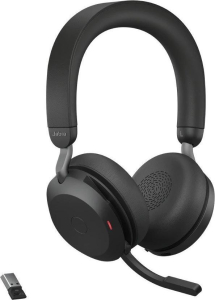 Słuchawki - Słuchawki bezprzewodowe Jabra Evolve 2 75 USB-A UC Stereo Stand Black - 27599-989-989