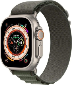 Apple Watch Ultra GPS + Cellular, 49 mm Koperta tytanowa z opaską Alpine w kolorze zielonym - L