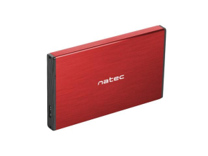 Obudowa NATEC Rhino Go NKZ-1279 (2.5 ; USB 3.0; Aluminium; kolor czerwony)