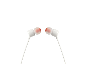 Słuchawki JBL T110 (biały  z mikrofonem)