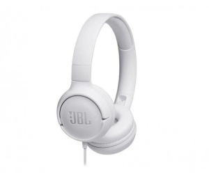 Słuchawki JBL Tune 500 (białe  nauszne  z wbudowanym mikrofonem)