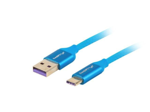 Lanberg Premium USB-C 0.5m niebieski