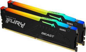 Kingston FURY DDR5 32GB (2x16GB) 6000MHz CL36 Beast Black RGB EXPO AMD
