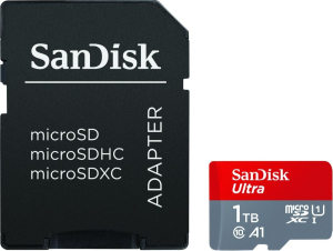 SanDisk Ultra microSDXC 1TB Android 150MB/s A1 UHS-I + Adapter
