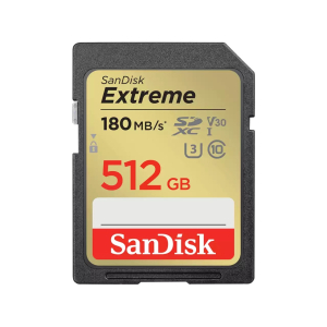 SanDisk SDXC 512GB Extreme UHS-I U3 V30 180/130 MB/s