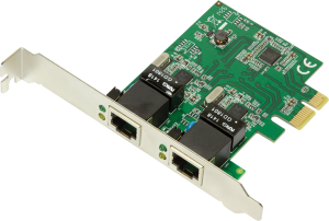 Karta sieciowa - LogiLink karta PCI Express 2x Gigabit LAN