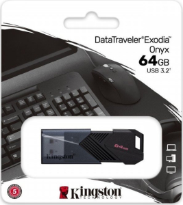 KINGSTON FLASH 64GB USB3.2 DataTraveler Exodia Onyx