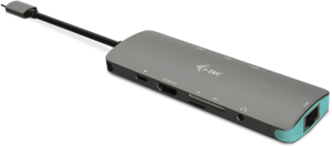 Replikator - i-tec USB-C Metal Nano Docking Station 1x HDMI 4K czytnik kart LAN Audio PD 100W - Stacja dokująca