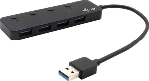 Replikator - i-tec USB 3.0 Metal HUB 4 porty USB 5 Gbps z wyłącznikami