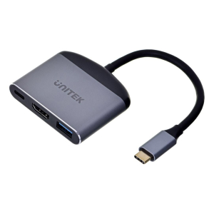 UNITEK ADAPTER USB-C - HDMI 2.1  USB-A  USB-C  PD