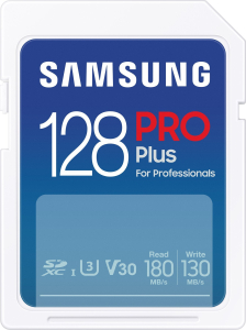 Samsung PRO Plus SDXC 128GB UHS-I U3 [Zapis 130MB/s Odczyt 180MB/s] v 2023
