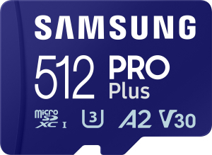 Samsung Pro PLUS microSDXC 512GB UHS-I U3 [Zapis 130MB/s Odczyt 180MB/s] wersja 2023