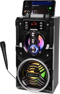 SQUEAK BEATBOXER BLUETOOTH 5.1 SPEAKER - GŁOŚNIK BLUETOOTH Z KARAOKE  RADIO FM  MICROSD  AUX I USB SQ1000