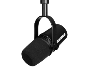 Shure MV7+-K - Mikrofon lektorski/wokalny ze złączem XLR/USB-C Czarny