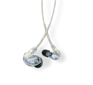 Słuchawki - Shure SE215-CL-EFS - Słuchawki douszne  odłączany kabel  przezroczyste