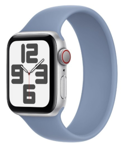 Apple Watch SE GPS+Cellular 40mm aluminium Srebrny | Zimowy Błękit opaska sportowa