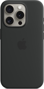 Apple iPhone 15 Pro Silicone Case with MagSafe black