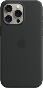 Apple iPhone 15 Pro Max Silicone Case with MagSafe black