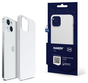Apple iPhone 15 - 3mk Hardy Silicone MagCase (biało-srebrny)