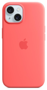 Apple iPhone 15 Silicone Case with MagSafe guava