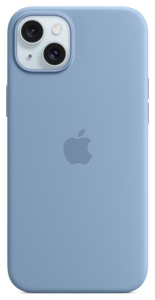 Apple iPhone 15 Plus Silicone Case with MagSafe winter blue