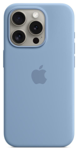 Apple iPhone 15 Pro Silicone Case with MagSafe winter blue