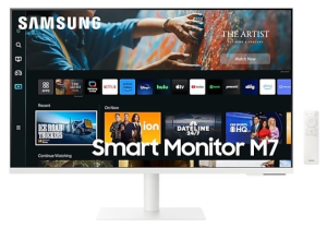 Samsung Smart Monitor S32CM703UU - 32'' | VA | 4K | 60 Hz | HDMI 2.0, USB-C | HDR | Głośniki 2 x 5 W | Pivot, pochył, wysokość | VESA 100