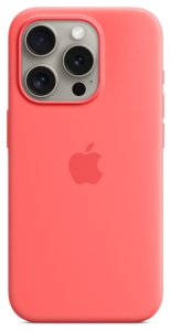 Apple iPhone 15 Pro Silicone Case with MagSafe guava