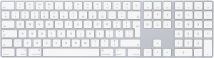 Apple Magic Keyboard z polem numerycznym Srebrna