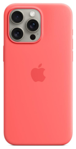 Apple iPhone 15 Pro Max Silicone Case with MagSafe guava