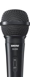 Shure SV200 - Mikrofon dynamiczny  uniwersalny  kardioidalny  włącznik  kabel