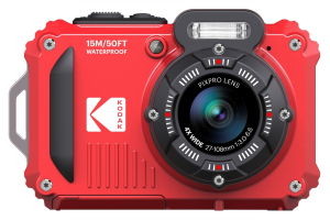 Aparat fotograficzny - Kodak WPZ2 waterproof set czerwony (karta 16GB + dodatkowa bateria)