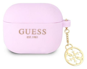 Guess 4G Charms Silicone Case- Etui AirPods 3 (Purple)