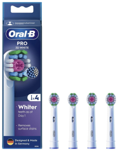 Końcówki do szczoteczek - Oral-B EB18pRX 3D White 4 szt.