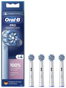 Końcówki do szczoteczek - Oral-B EB60X Sensitive Clean 4 szt.