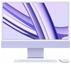 Apple iMac - M3 (8/10) | 24'' | 8GB | 256GB | Fioletowy